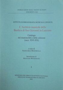 L'Archivio Musicale della Basilica di San Giovanni in Laterano
