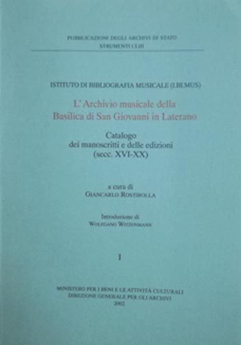 L'Archivio Musicale della Basilica di San Giovanni in Laterano